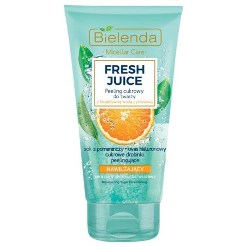 Bielenda Fresh Juice peeling cukrowy nawilżający z wodą cytrusową Pomarańcza 150g Bielenda Fresh Juice peeling cukrowy nawilżający z wodą cytrusową Pomarańcza 150g