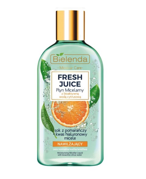 Fresh Juice płyn micelarny nawilżający z wodą cytrusową Pomarańcza 500ml Bielenda