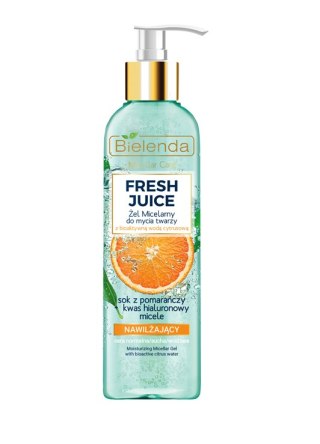 Bielenda Fresh Juice żel micelarny nawilżający z wodą cytrusową Pomarańcza 190g