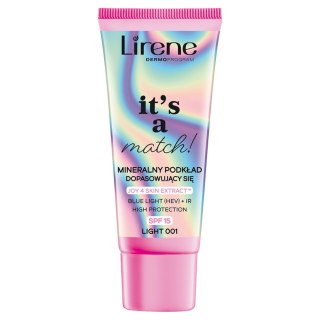 Lirene It's a Match! mineralny podkład dopasowujący się SPF15 Light 001 30ml