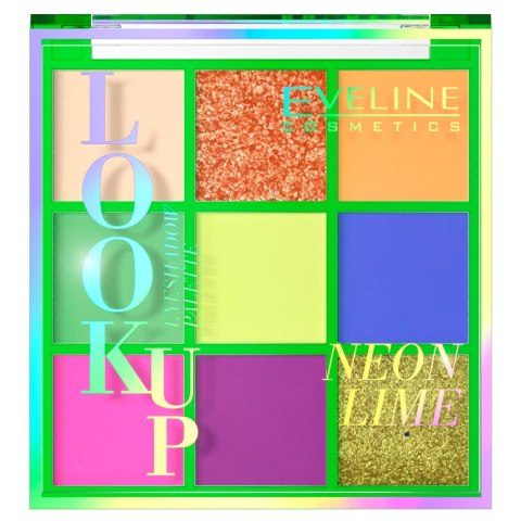 Look Up paleta 9 cieni do powiek Neon Lime 10.8g Eveline Cosmetics