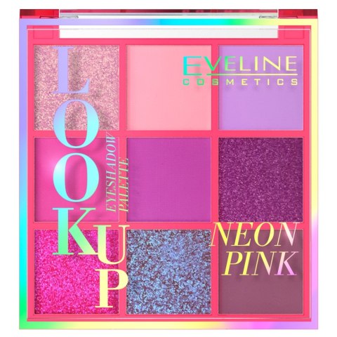 Look Up paleta 9 cieni do powiek Neon Pink 10.8g Eveline Cosmetics