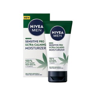 Nivea Men Sensitive Pro Ultra-Calming Moisturizer nawilżający krem do twarzy z olejem z nasion konopnych 75ml