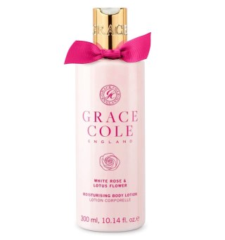 Moisturizing Body Lotion nawilżający balsam do ciała White Rose & Lotus Flower 300ml Grace Cole