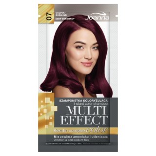 Joanna Multi Effect Color szamponetka koloryzująca 07 Głęboki Burgund 35g