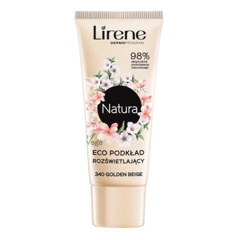 Lirene Natura Eco podkład rozświetlający 340 Golden Beige 30ml