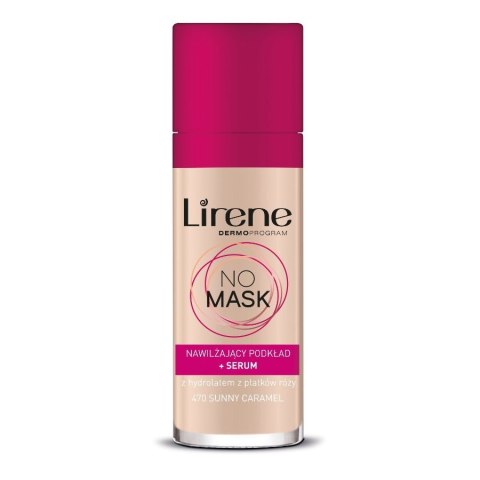 Lirene No Mask nawilżający podkład + serum 470 Sunny Caramel 30ml