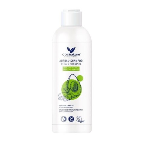 Repair Shampoo naturalny regenerujący szampon do włosów z awokado i migdałami 250ml Cosnature