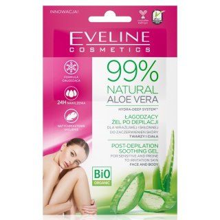 Eveline Cosmetics 99% Natural Aloe Vera żel po depilacji 2x5ml