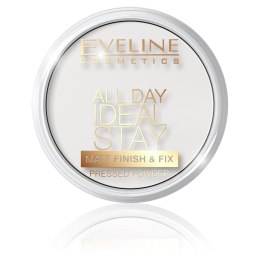 Eveline Cosmetics All Day Ideal Stay Matt Finish&Fix Pressed Powder matująco-utrwalający puder do twarzy 60 White 12g
