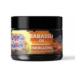 Babassu Oil Professional Mask Energizing energetyzująca maska do włosów farbowanych 300ml Ronney