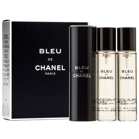 Chanel Bleu de Chanel twist and spray woda toaletowa spray z wymiennym wkładem 3x20ml