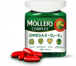 Möller's Complex Omega-3 + D3 + K2 suplement diety 60 kapsułek