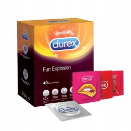 Durex Durex prezerwatywy Fun Explosion mix zestaw 40 szt