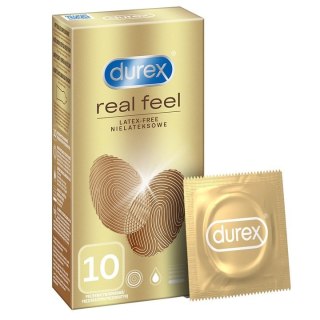 Durex Durex prezerwatywy bez lateksu Real Feel 10 szt bezlateksowe