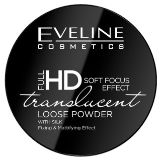 Eveline Cosmetics Full HD Soft Focus Loose Powder utrwalająco-matujący puder sypki z jedwabiem 6g