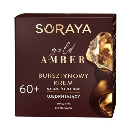 Gold Amber 60+ bursztynowy krem ujędrniający na dzień i na noc 50ml Soraya
