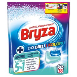 Bryza Hygiene 5w1 kapsułki do prania bieli i koloru 38szt
