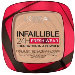 Infaillible 24H Fresh Wear Foundation In A Powder matujący podkład do w pudrze 120 Vanilla 9g L'Oreal Paris