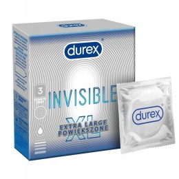 Durex Invisible Extra Large prezerwatywy powiększone 3 szt