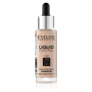 Liquid Control HD Long Lasting Formula 24H podkład do twarzy z dropperem 030 Sand Beige 32ml Eveline Cosmetics