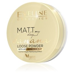 Eveline Cosmetics Matt My Day Banana Loose Powder korygująco-matujący sypki puder do twarzy 6g
