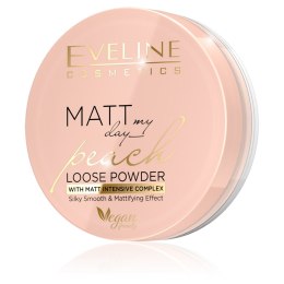 Eveline Cosmetics Matt My Day Peach Loose Powder wygładzająco-matujący sypki puder do twarzy 6g