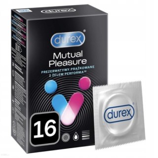 Durex Mutual Pleasure prezerwatywy z wypustkami 16 szt prążki opóźniające wytrysk