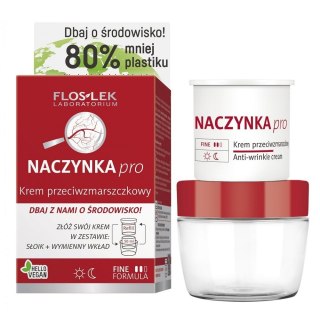 Floslek Naczynka Pro krem przeciwzmarszczkowy na dzień i noc słoik + wkład 50ml