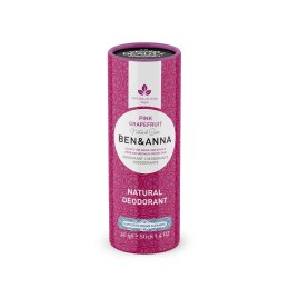 Ben&Anna Natural Soda Deodorant naturalny dezodorant na bazie sody sztyft kartonowy Pink Grapefruit 40g