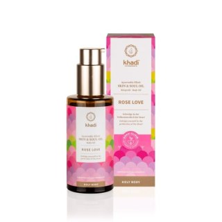 Khadi Skin & Soul odżywczy olejek do ciała Rose Love 100ml