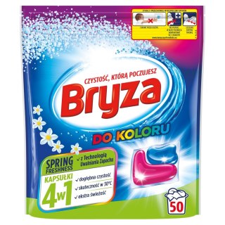 Bryza Spring Freshness 4w1 kapsułki do prania koloru 50szt