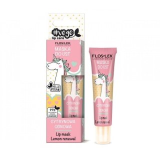 Floslek Vege Lip Care maska do ust cytrynowa odnowa 14g