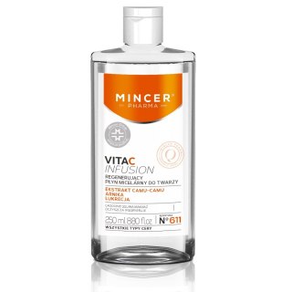 Mincer Pharma Vita C Infusion regenerujący płyn micelarny do twarzy No.611 250ml