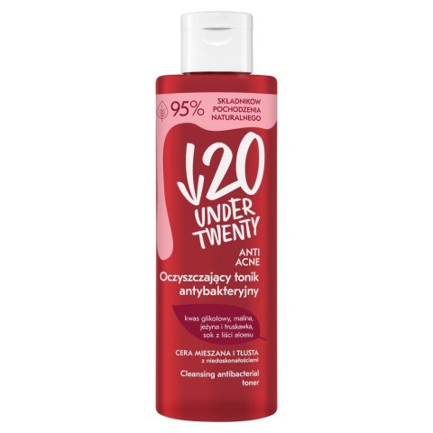 Under Twenty Anti Acne oczyszczający tonik antybakteryjny 200ml