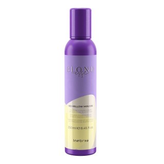 Inebrya Blondesse No-Yellow Mousse odżywka w piance do włosów blond rozjaśnianych i siwych 250ml