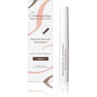 Embryolisse Brow Volumizing Mascara pogrubiająca maskara i pielęgnujące serum do brwi 2w1 Deep Brown 5ml