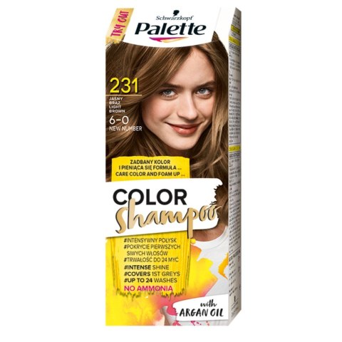 Color Shampoo szampon koloryzujący do włosów do 24 myć 231 (6-0) Jasny Brąz