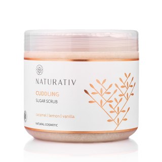 Naturativ Cuddling Sugar Scrub otulający scrub cukrowy Karmel & Cytryna & Wanilia 500ml