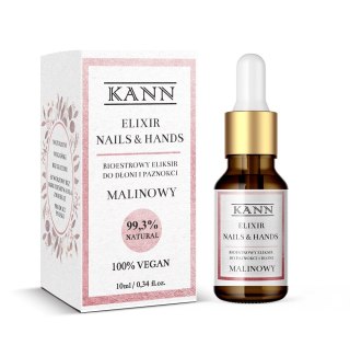 KANN Elixir Nails & Hands bioestrowy eliksir do dłoni i paznokci Malinowy 10ml