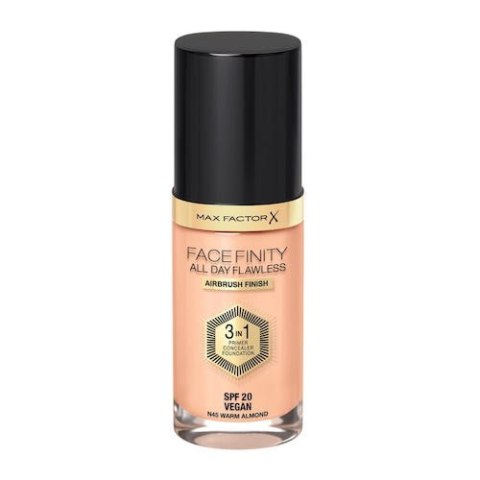 Max Factor Facefinity All Day Flawless 3w1 kryjący podkład w płynie N45 Warm Almond 30ml