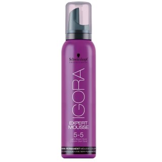 Igora Expert Mousse koloryzująca pianka do włosów 5-5 Lekki Złoty Brąz 100ml Schwarzkopf Professional