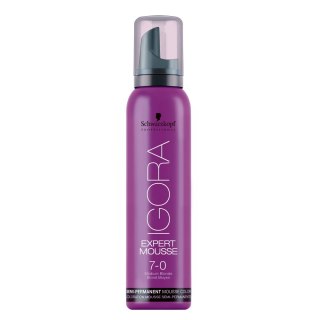 Schwarzkopf Professional Igora Expert Mousse koloryzująca pianka do włosów 7-0 Średni Blond 100ml