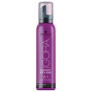 Schwarzkopf Professional Igora Expert Mousse koloryzująca pianka do włosów 8-1 Lekki Popielaty Blond 100ml