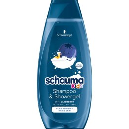 Kids szampon do włosów i żel pod prysznic dla chłopców z ekstraktem z borówki 400ml Schauma