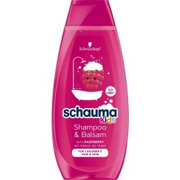 Kids szampon i odżywka do włosów dla dziewczynek z ekstraktem z maliny 400ml Schauma
