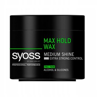 Syoss Max Hold Wax wosk stylizujący do włosów Medium Shine 150ml