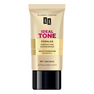 AA Make Up Ideal Tone podkład perfekcyjne dopasowanie 107 Dark Beige 30ml