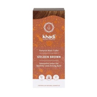 Khadi Natural Hair Colour henna do włosów Złoty Brąz 100g