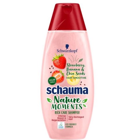 Nature Moments Hair Smoothie Shampoo intensywnie regenerujący szampon do włosów zniszczonych 400ml Schauma
